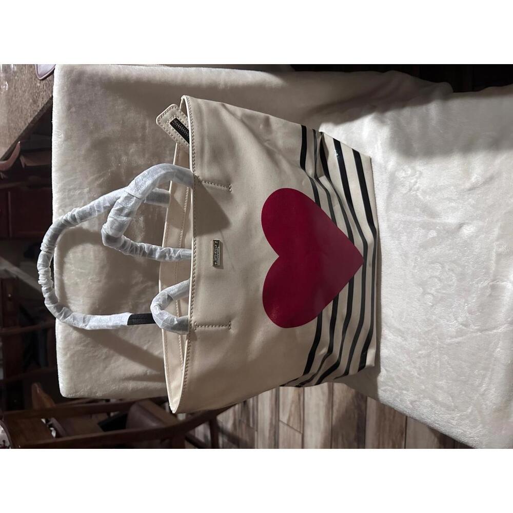 Kate Spade Heart Stripe Tote Bag